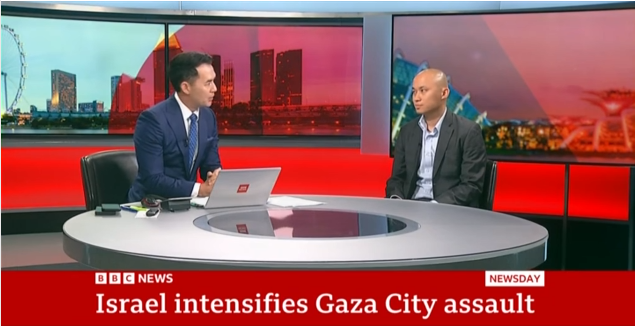 [Live Media Appearance] Israel intensifies Gaza City&nbsp;assault